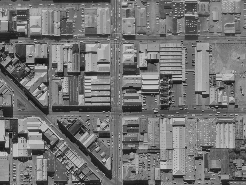 206 Madras Street from the air, 1970-1974