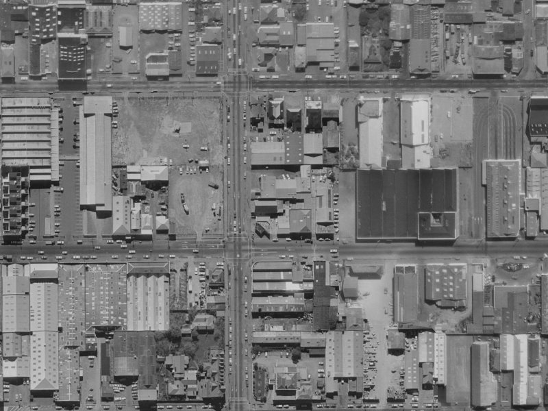 204 Barbadoes Street from the air, 1970-1974