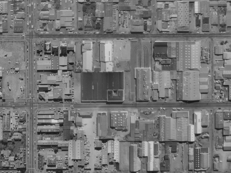 327 Tuam Street from the air, 1970-1974
