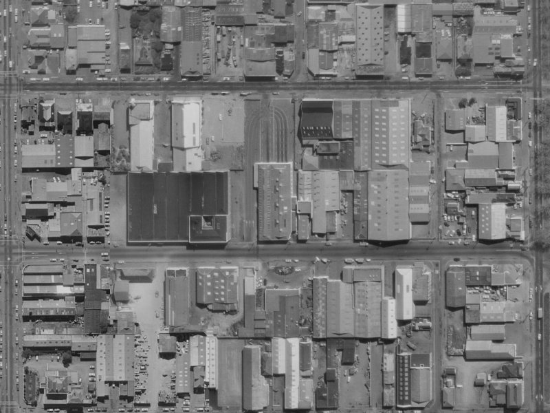87 Fitzgerald Avenue from the air, 1970-1974