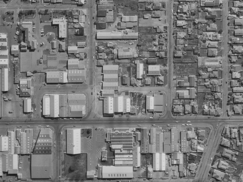 1 Dearsley Street from the air, 1970-1974