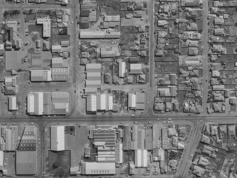 12 Dearsley Street from the air, 1970-1974