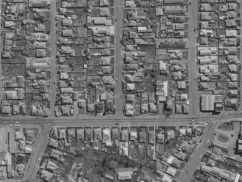 6 Percy Street from the air, 1970-1974
