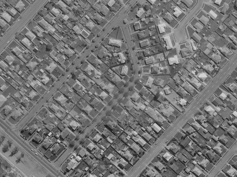 17 Thomas Street from the air, 1970-1974