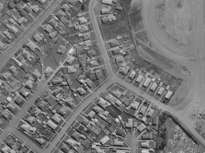 43 McGregors Road from the air, 1970-1974