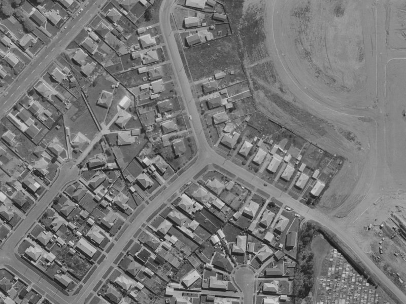 50 McGregors Road from the air, 1970-1974