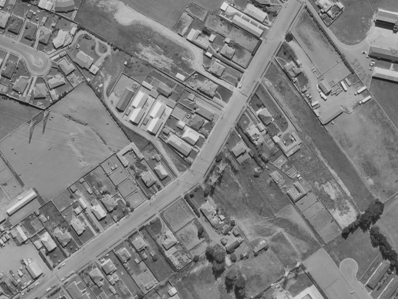106 Middlepark Road from the air, 1970-1974