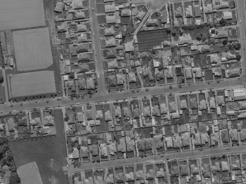 95-101 Suva Street from the air, 1970-1974