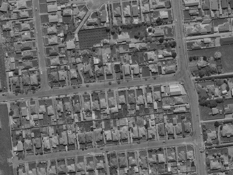 109 Suva Street from the air, 1970-1974