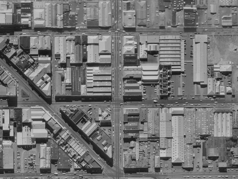 202 Madras Street from the air, 1970-1974