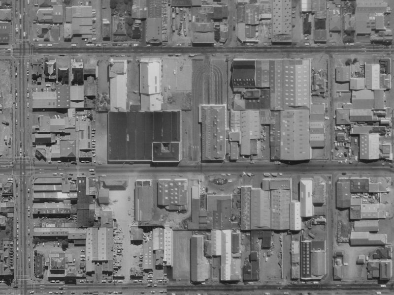 317 Tuam Street from the air, 1970-1974