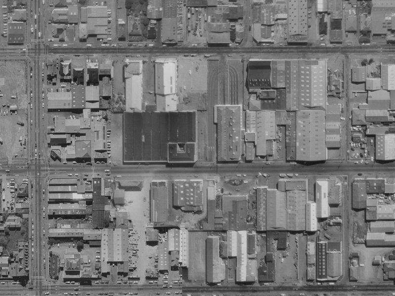 323 Tuam Street from the air, 1970-1974