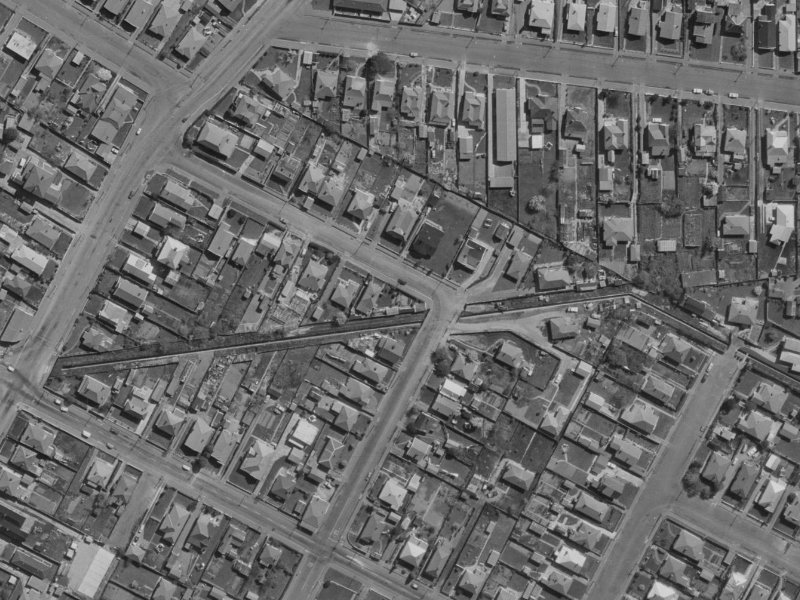 151 Bordesley Street from the air, 1970-1974