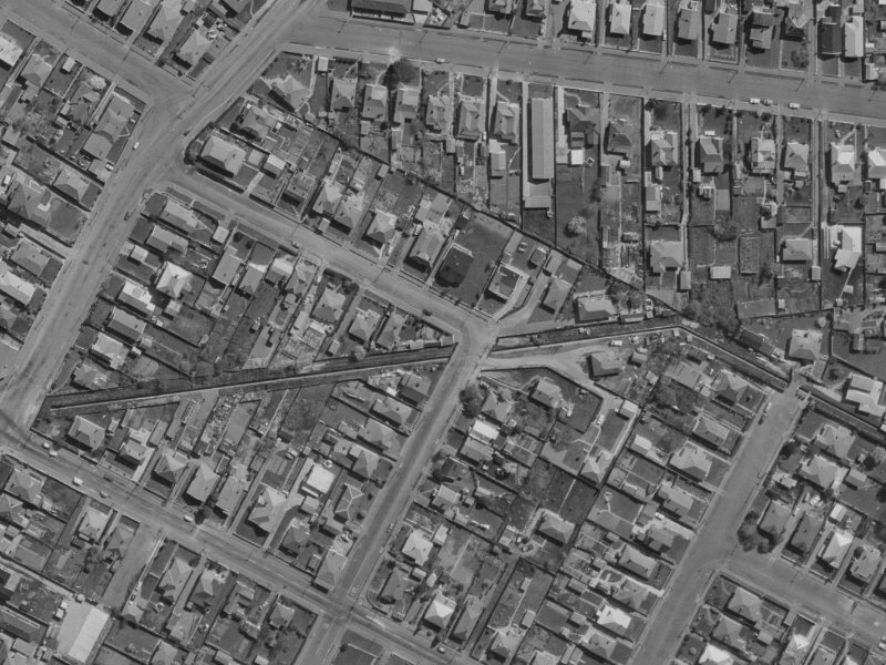 149 Bordesley Street from the air, 1970-1974