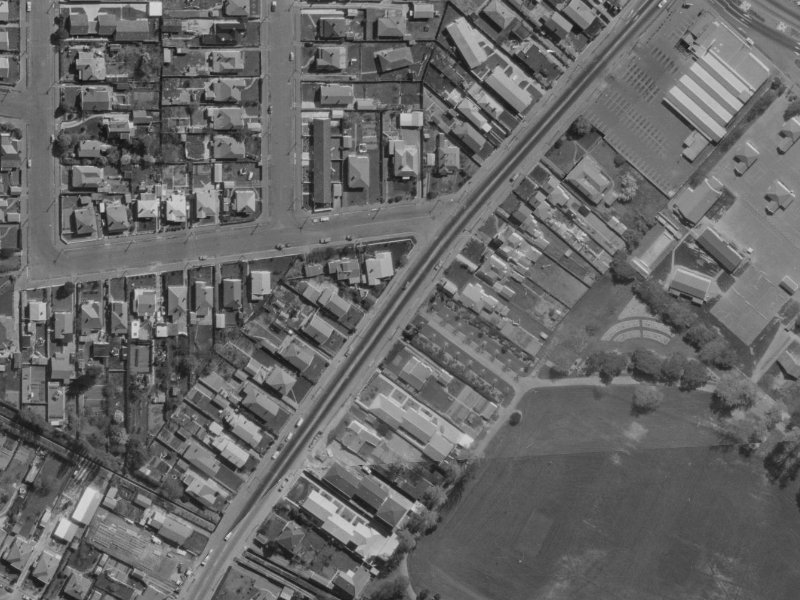34E Marlborough Street from the air, 1970-1974