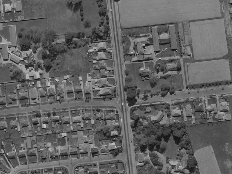 44A Hansons Lane from the air, 1970-1974