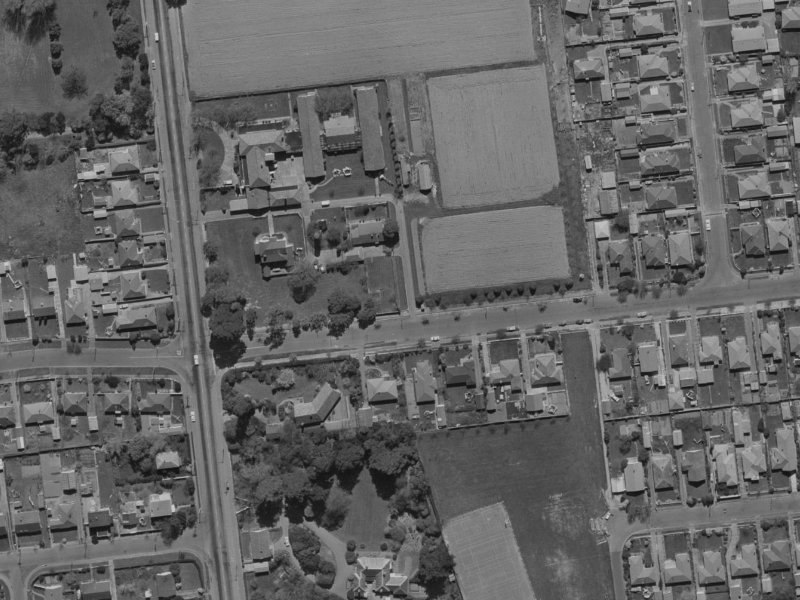 73 Suva Street from the air, 1970-1974