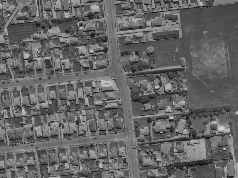 58 Middleton Road from the air, 1970-1974