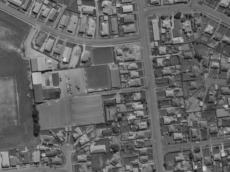 66A Wharenui Road from the air, 1970-1974
