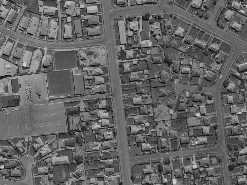 45 Wharenui Road from the air, 1970-1974