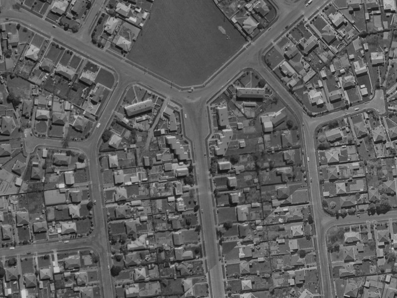 42 Tika Street from the air, 1970-1974