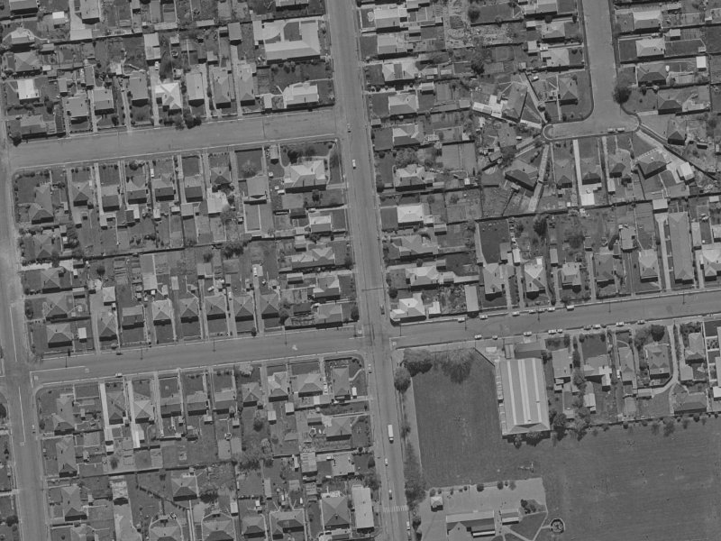 Matipo Street from the air, 1970-1974