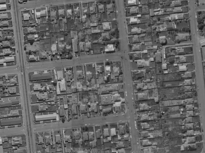 5B Elizabeth Street from the air, 1970-1974