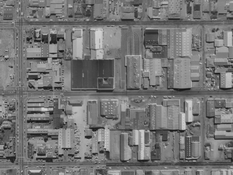 311 Tuam Street from the air, 1970-1974