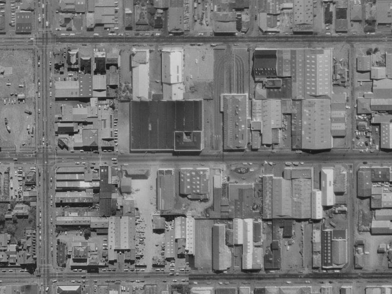 341 Tuam Street from the air, 1970-1974