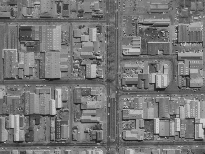 343 Tuam Street from the air, 1970-1974