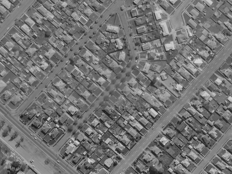 14 Thomas Street from the air, 1970-1974