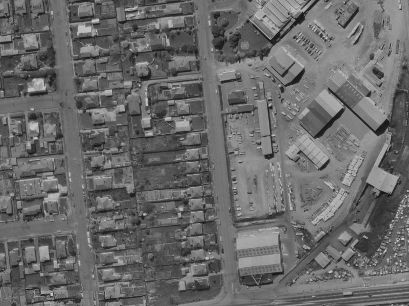23 Mandeville Street from the air, 1970-1974