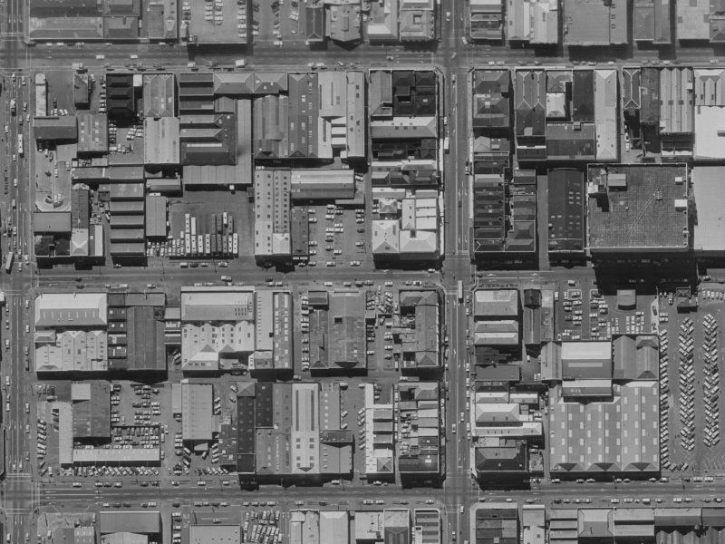 141 Tuam Street from the air, 1970-1974