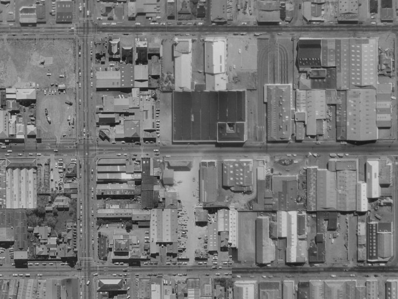 364 Tuam Street from the air, 1970-1974