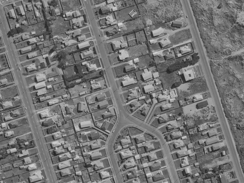 387 Pine Avenue from the air, 1970-1974
