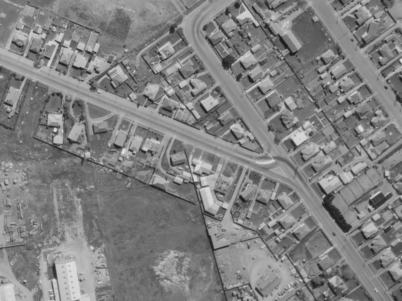 7-9 Buchanans Road from the air, 1970-1974