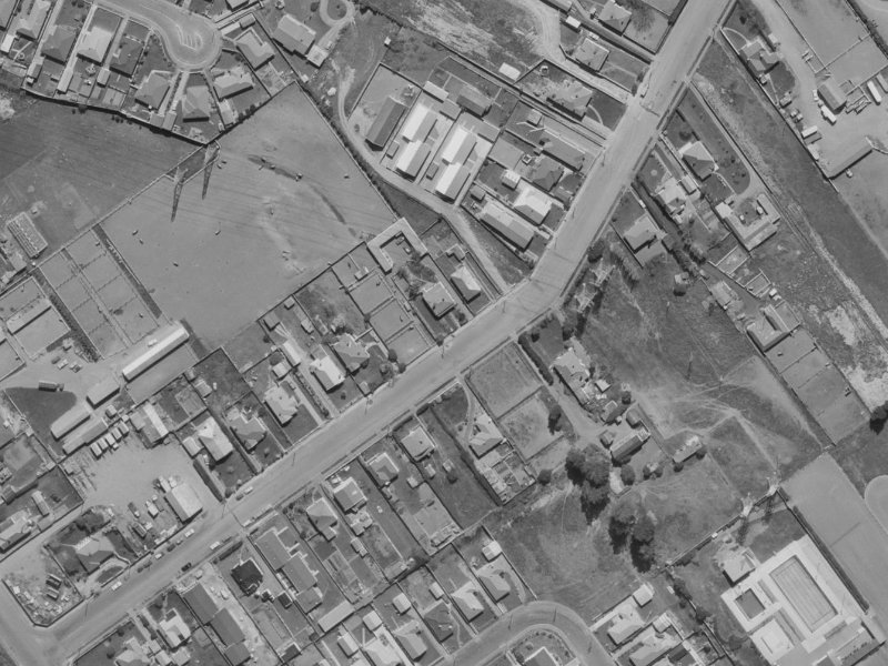 118 Middlepark Road from the air, 1970-1974