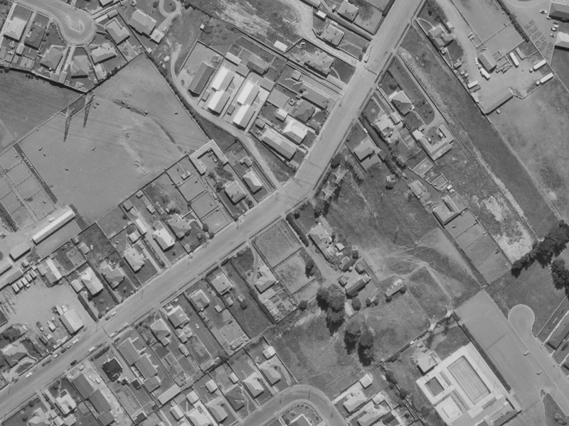 97B Middlepark Road from the air, 1970-1974