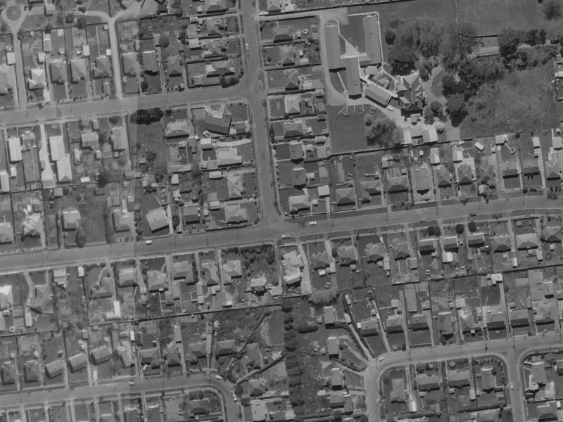 29A Suva Street from the air, 1970-1974