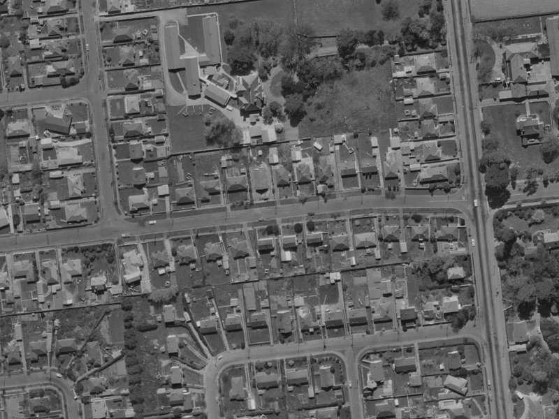39 Suva Street from the air, 1970-1974