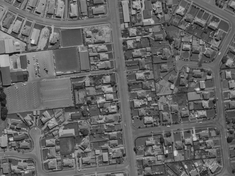 72 Wharenui Road from the air, 1970-1974