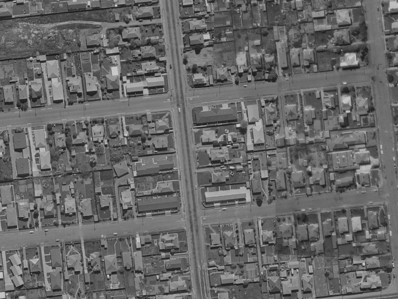 126 Clarence Street from the air, 1970-1974