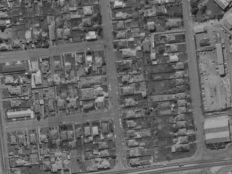 30 Picton Avenue from the air, 1970-1974