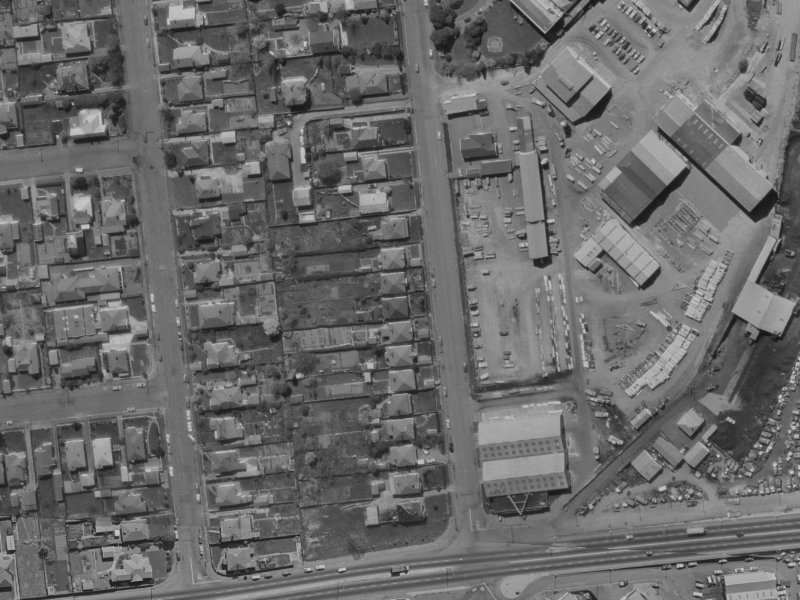 25 Mandeville Street from the air, 1970-1974