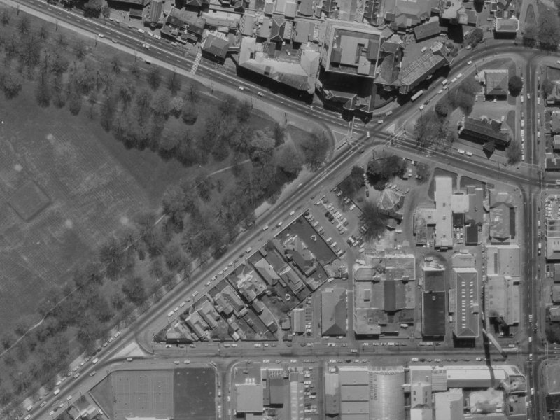534–544 Hagley Avenue from the air, 1970-1974