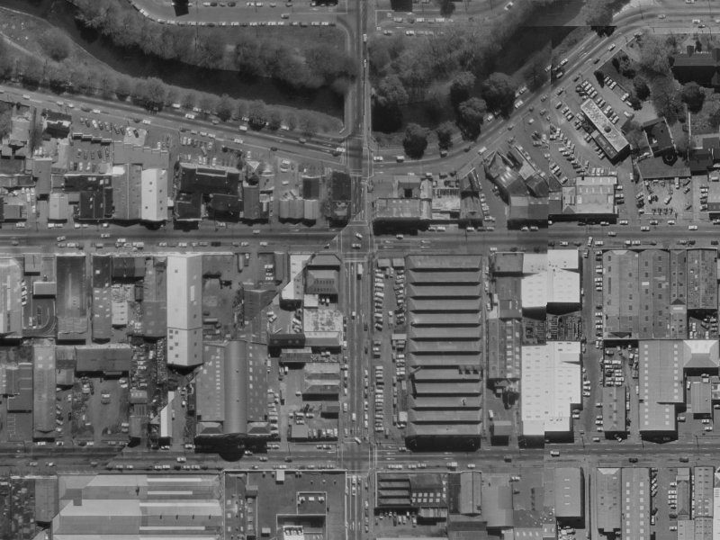 54 Tuam Street from the air, 1970-1974