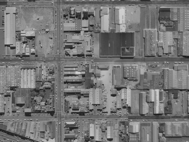 318 Tuam Street from the air, 1970-1974