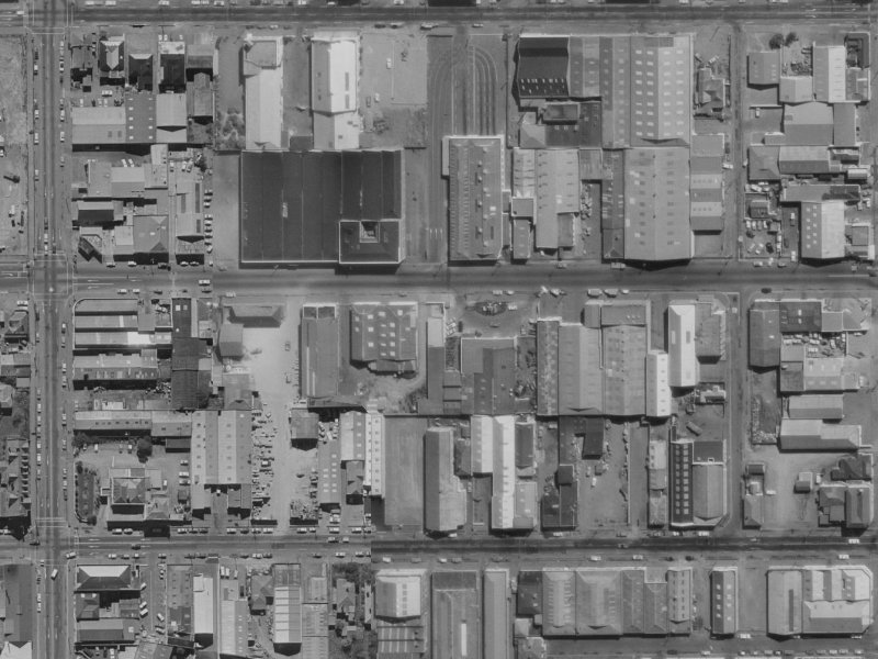 340 Tuam Street from the air, 1970-1974