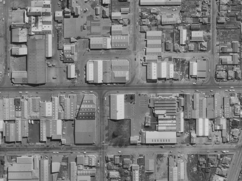 444 Tuam Street from the air, 1970-1974