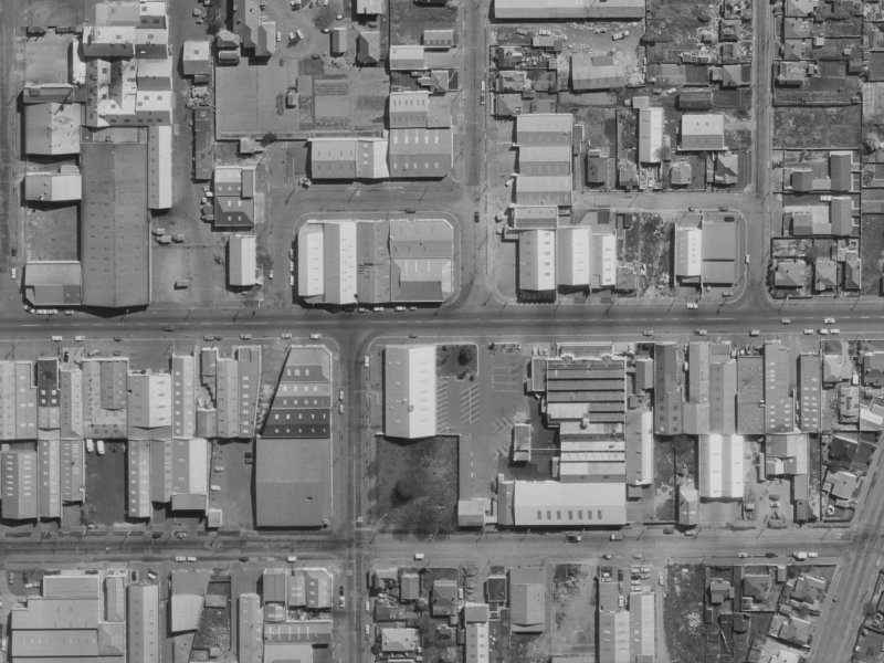 454 Tuam Street from the air, 1970-1974